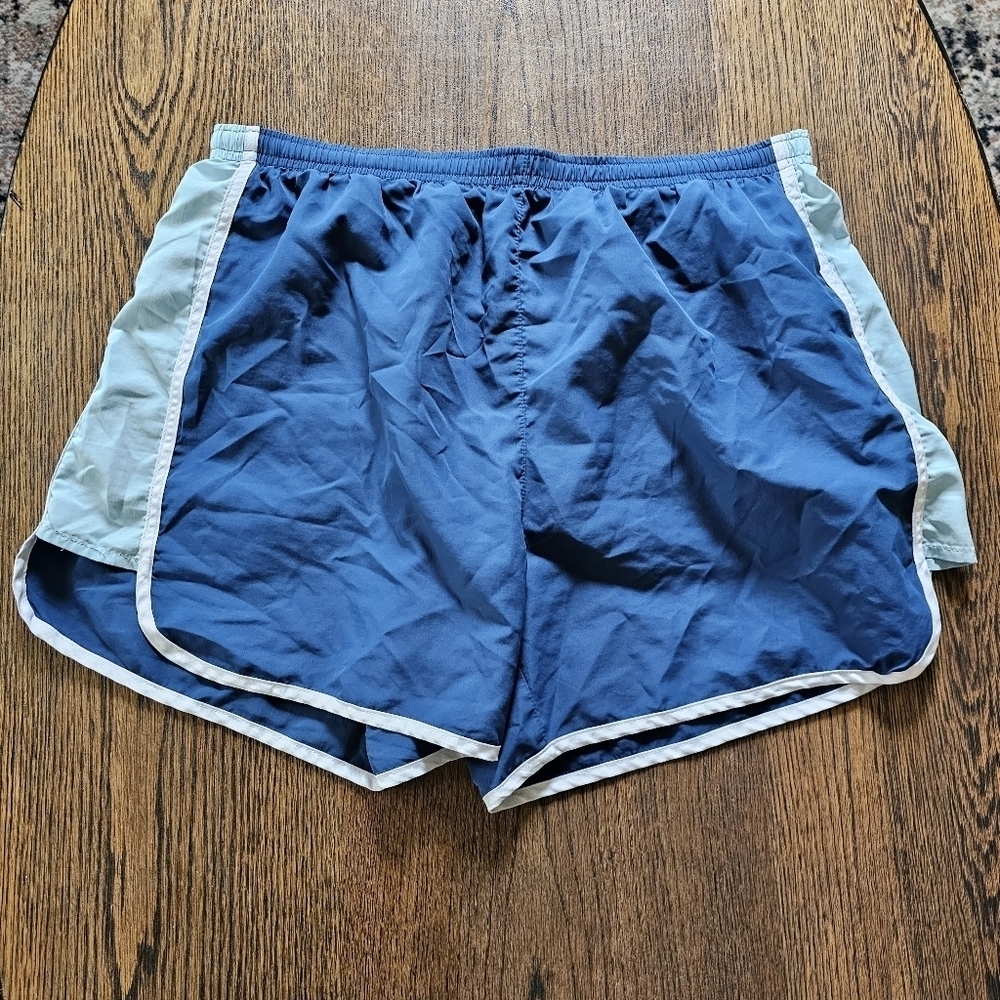 Beach By Exist Blue Teal White Running Beach Shorts Size Women's Medium